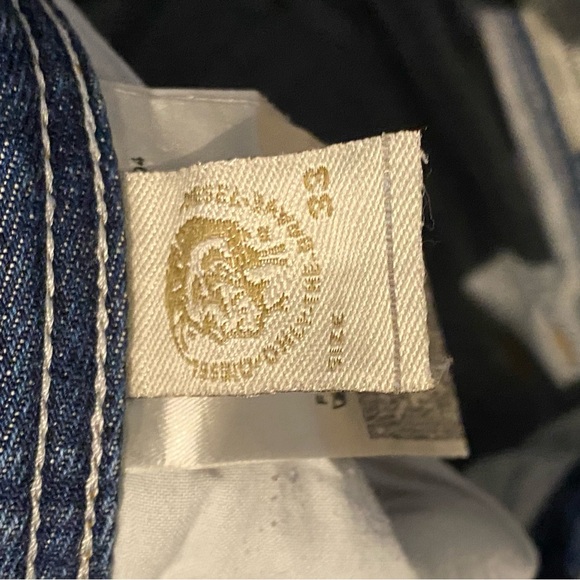 Mens Diesel Turbo Larkee-T tapered Denim Jeans Blue Straight leg W33" L28" - Picture 7 of 10